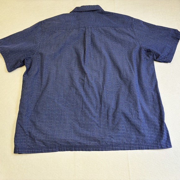 5.11 Tactical Series Shirt Mens XL Snap Close Blue Plaid Short Sleeve Work Top - Picture 8 of 9
